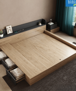 Giường gỗ Nhật ngăn kéo Tatana MDF028 - Hình ảnh 9