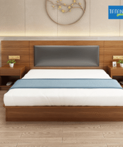 Alternative view of Giường gỗ bọc nệm kèm tab Tatana MDF030