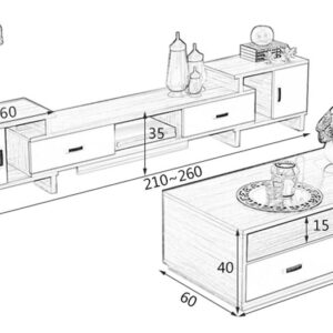Bàn trà Tatana BT019 - Ảnh 2