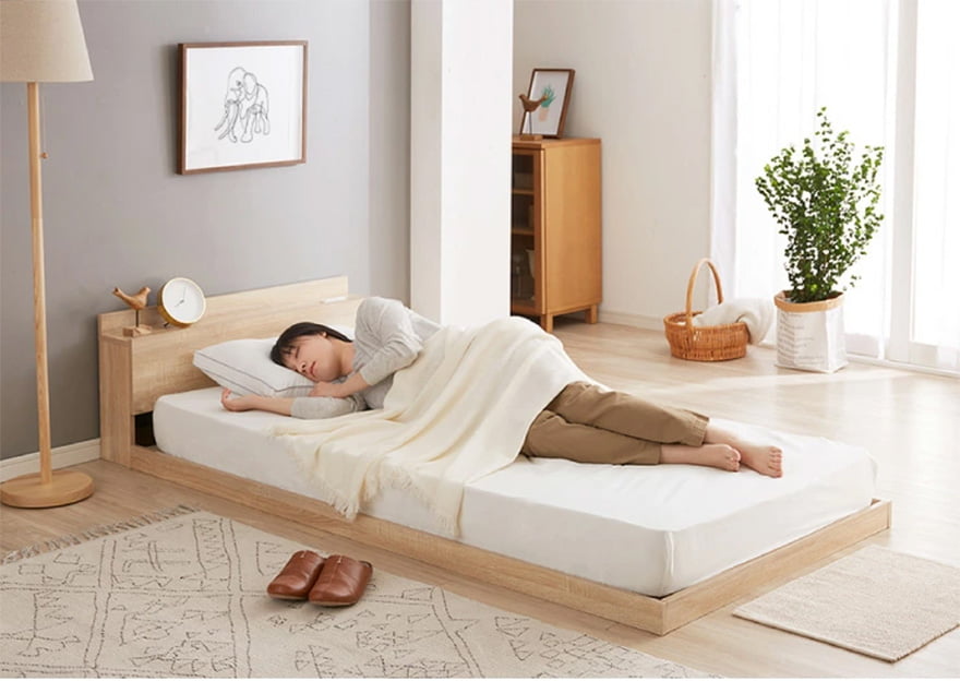 Giường gỗ bệt kiểu Nhật Tatana MDF036 - Hình ảnh 3