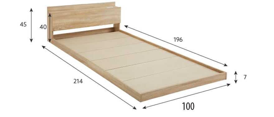Giường gỗ bệt kiểu Nhật Tatana MDF036 - Hình ảnh 7