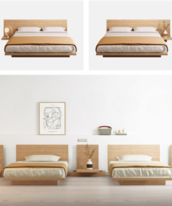 Giường gỗ bệt Nhật kèm tab Tatana MDF038 - Hình ảnh 3