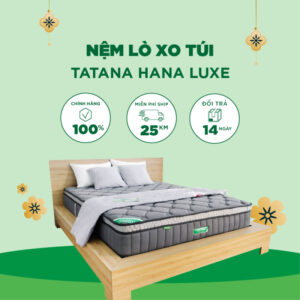 Nệm Lò Xo Túi Tatana Hana Luxe