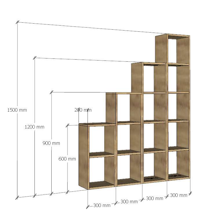 Kệ Sách Tổ Ong Đa Năng KS028 - Hình ảnh 3