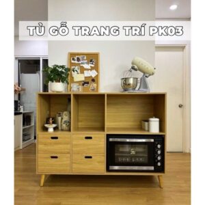 Tủ gỗ trang trí PK03