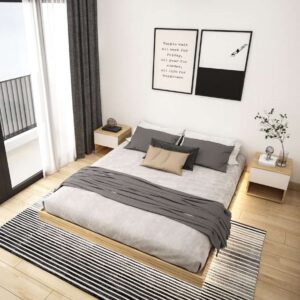 Giường ngủ Tatami đèn led MDF033