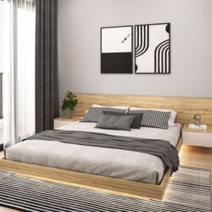 Giường bay đèn led kèm tab Tatana MDF040