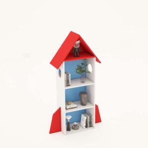 Kệ sách gỗ hình tên lửa cho bé Tatana KS032 - Ảnh 5