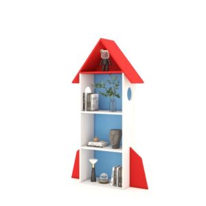 Kệ sách gỗ hình tên lửa cho bé Tatana KS032 - Ảnh 6