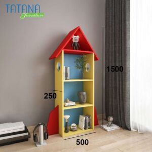 Kệ sách gỗ hình tên lửa cho bé Tatana KS032 - Ảnh 3