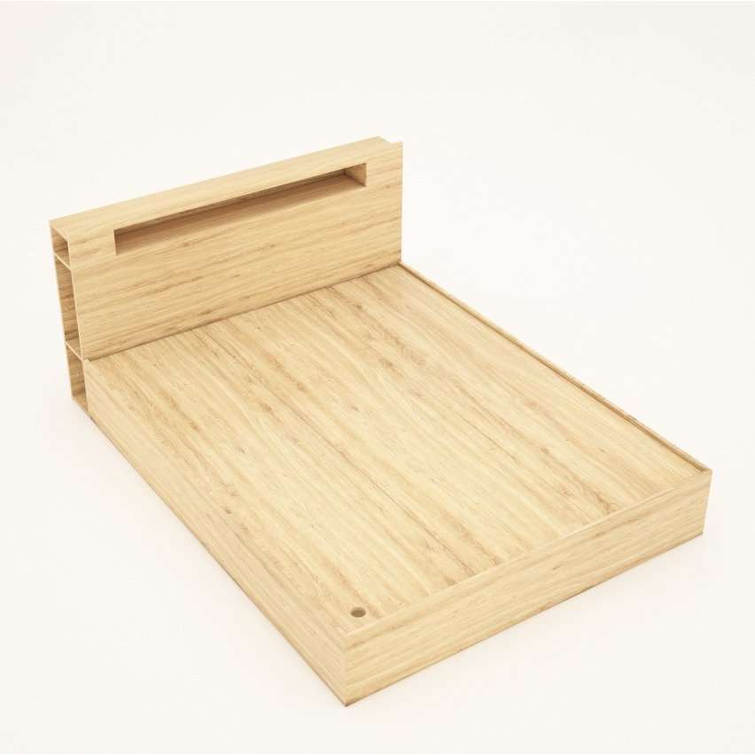 Giường Ngủ Hộp Kết Hợp Kệ Đầu Giường Tatana MDF046 - Ảnh 5