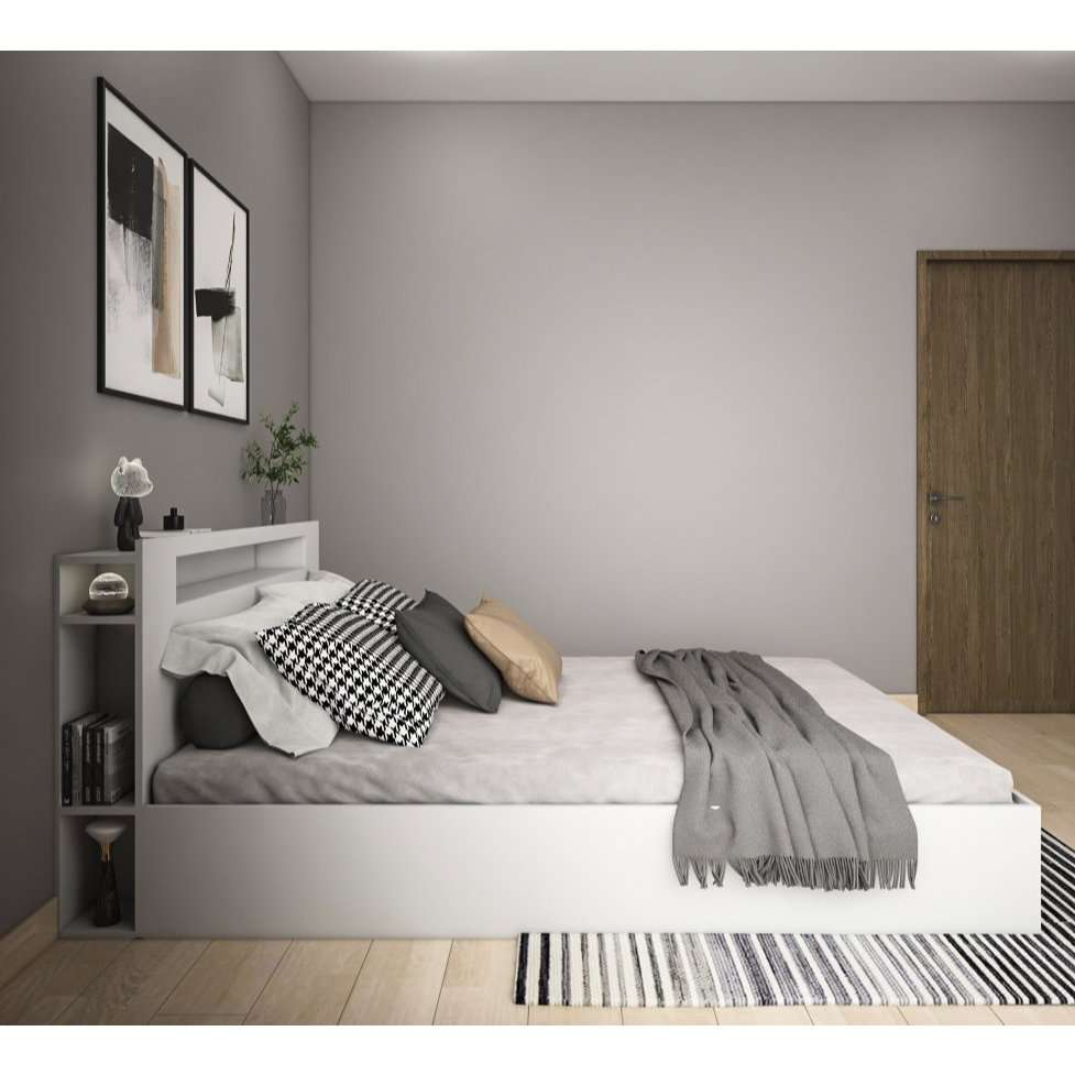 Giường Ngủ Hộp Kết Hợp Kệ Đầu Giường Tatana MDF046 - Ảnh 6