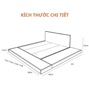 Giường Ngủ Bệt Tatami Mở Rộng MDF045 - Ảnh 6