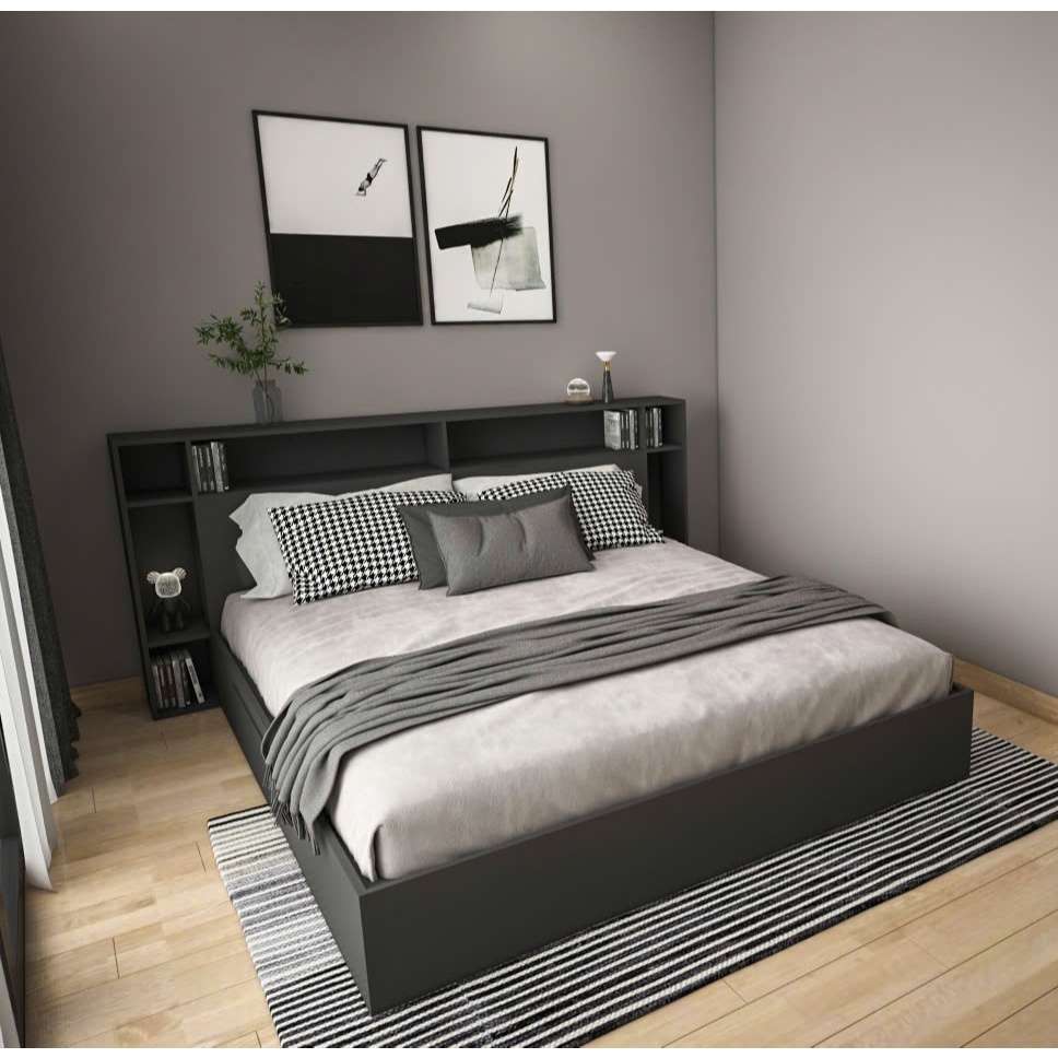 Alternative view of Giường Ngủ Ngăn Kéo Liền Kệ Đầu Giường Tatana MDF051