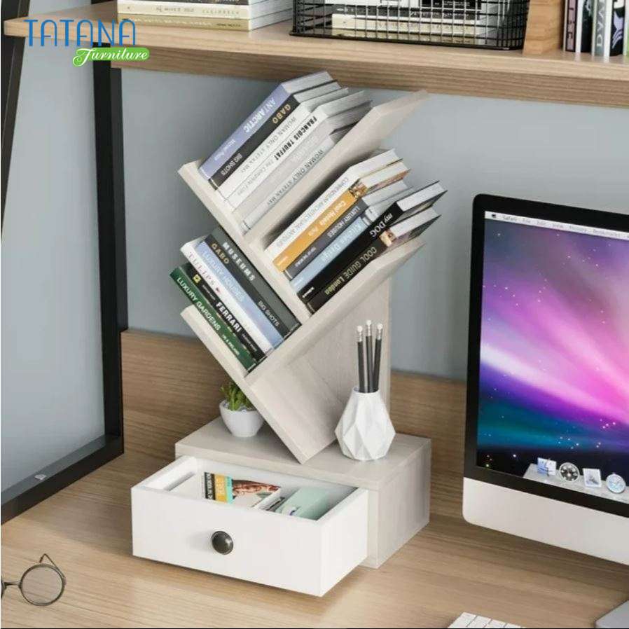 Kệ Sách Xương Cá Để Bàn Tatana KS036 - Ảnh 8
