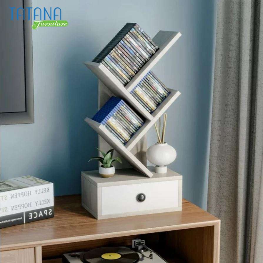Kệ Sách Xương Cá Để Bàn Tatana KS036