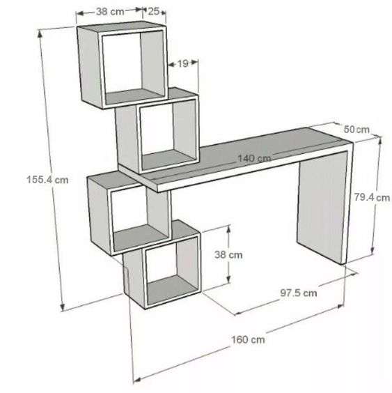 Bàn Học, Bàn Làm Việc Kết Hợp Kệ Trang Trí Tatana BH033 - Hình ảnh 8