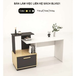 Alternative view of Bàn Làm Việc Liền Kệ Sách Tatana BLV021