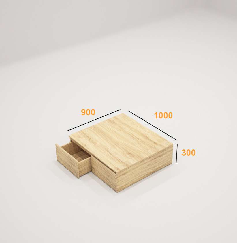 Giường ngủ gỗ khối hộp ngăn kéo Tatana MDF057 - Hình ảnh 5