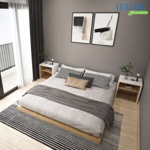 Giường ngủ gỗ khối hộp Tatana MDF056