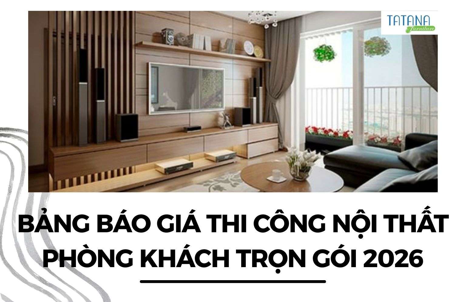 thi công nội thất phòng khách trọn gói